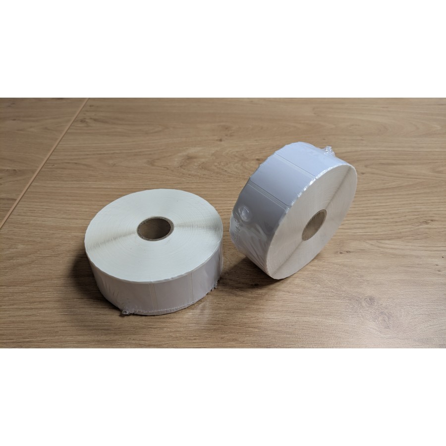 Rouleau 2580 étiquettes enlevables 38 x 25 mm pour imprimante Zebra