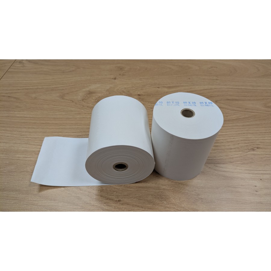 8 bobines papier thermique L80 x D80 x 12 mm
