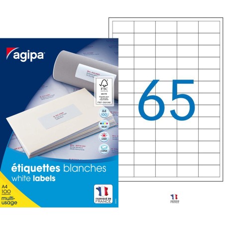 Étiquettes 38 x 21,2 mm (réf : 118990)
