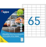Étiquettes enlevables 38 x 21,2 mm (réf 128990)