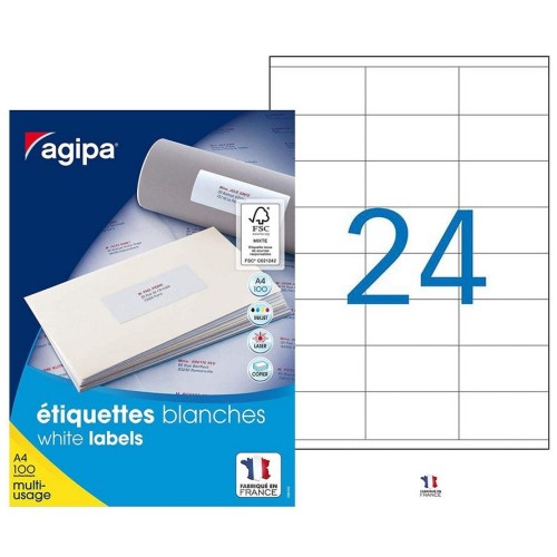 Étiquettes 70 x 35 mm (réf : 119006)